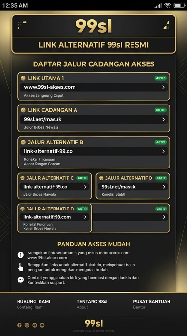 Link Alternatif Resmi 99sl untuk Pengguna Indonesia