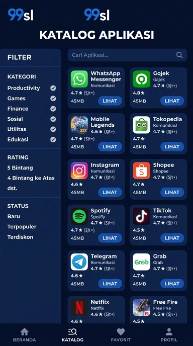 99sl – Temukan Aplikasi Populer & Kanal Uji Terbaik di Sini