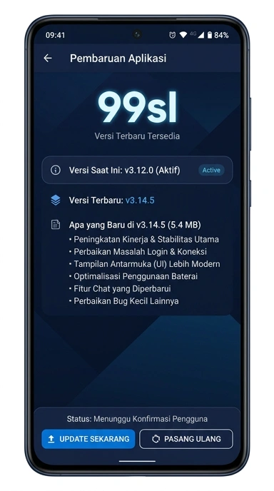 Riwayat Versi 99sl untuk Pengguna Android