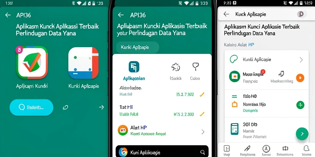 Tampilan antarmuka aplikasi Kunci Aplikasi API36 yang intuitif.