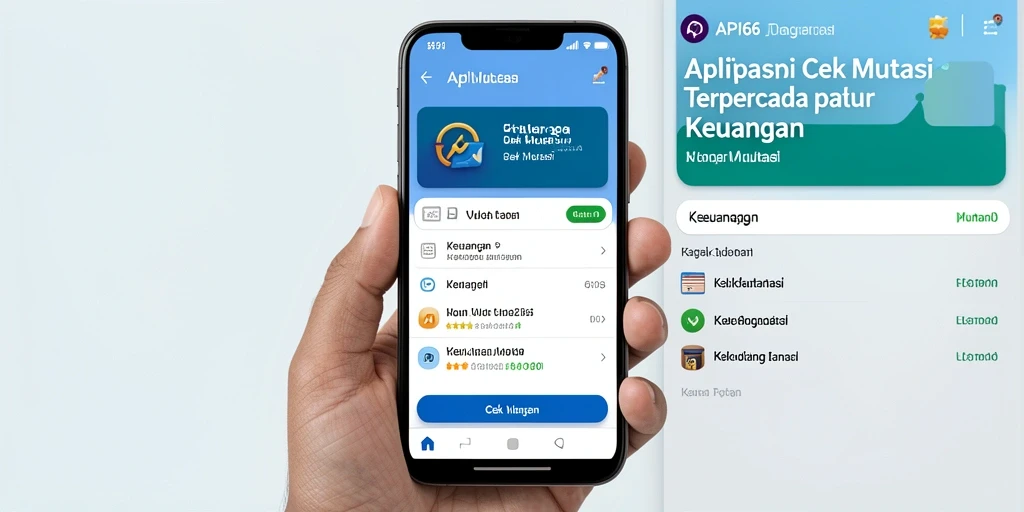 Tampilan antarmuka API66 untuk memantau mutasi keuangan.