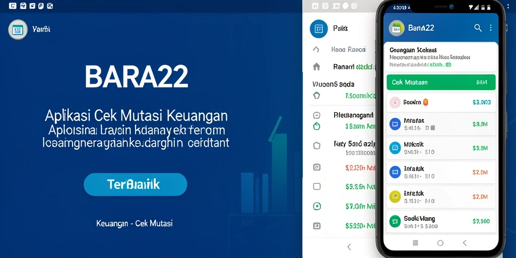 Antarmuka BARA22 yang menampilkan ringkasan mutasi transaksi.