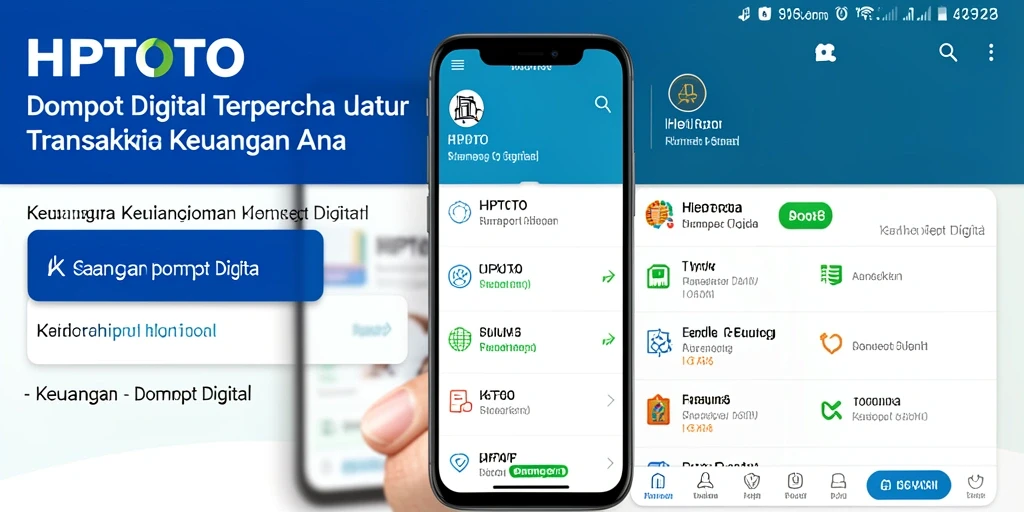 Antarmuka HPTOTO yang intuitif dan mudah digunakan untuk dompet digital.