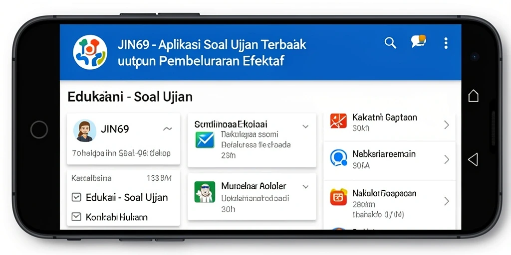 Tampilan antarmuka aplikasi JIN69 yang ramah pengguna.